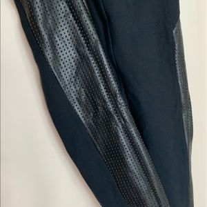 Spanx leggings with leather detail! Worn twice!